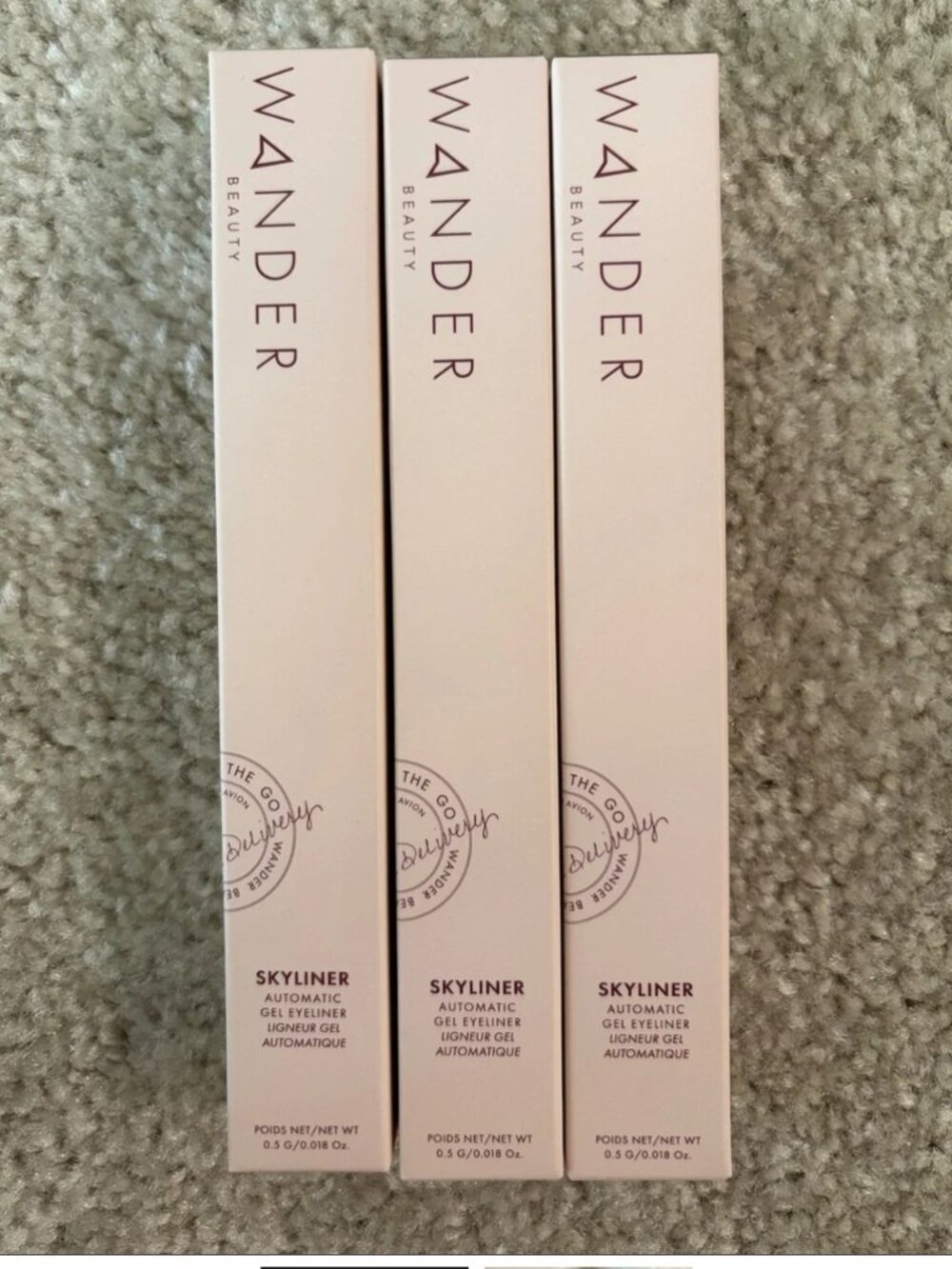 Lot of 3-Wander Beauty Skyliner Automatic Gel Eyeliner - Napa Nights. New
